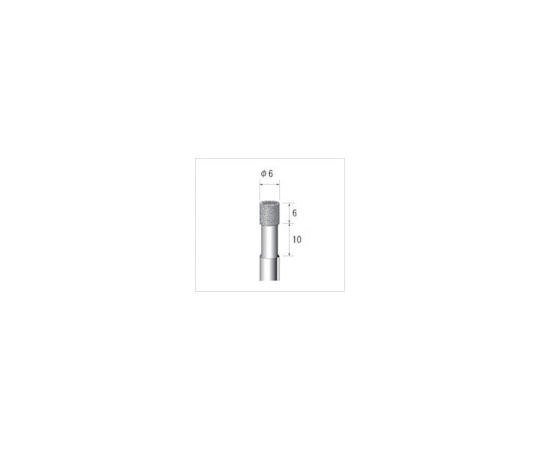 電着CBNバー　円筒　#140　刃径6×55L