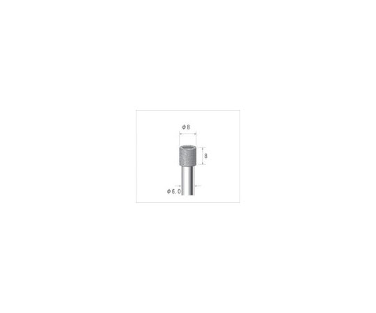 電着CBNバー　円筒　#140　刃径8×50L
