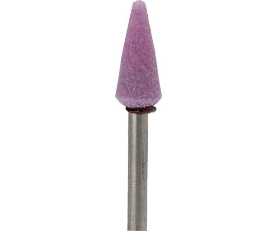 軸付砥石（1Pk（袋）=10本）粒度60 ピンク テーパー 外径7mm