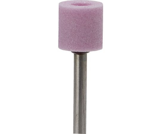 軸付砥石（1Pk（袋）=10本）粒度#100　ピンク　円筒（端面、底面専用）外径10mm