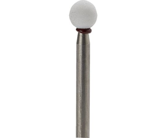 軸付砥石（1Pk（袋）=10本）粒度#120　ホワイト　球　外径6mm