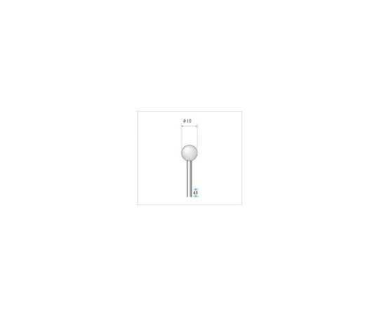 軸付砥石（1Pk（袋）=10本）粒度120　ホワイト　球　外径10mm