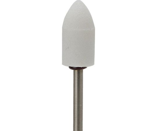 軸付砥石（1Pk（袋）=10本）粒度#120　ホワイト　砲弾　外径10mm