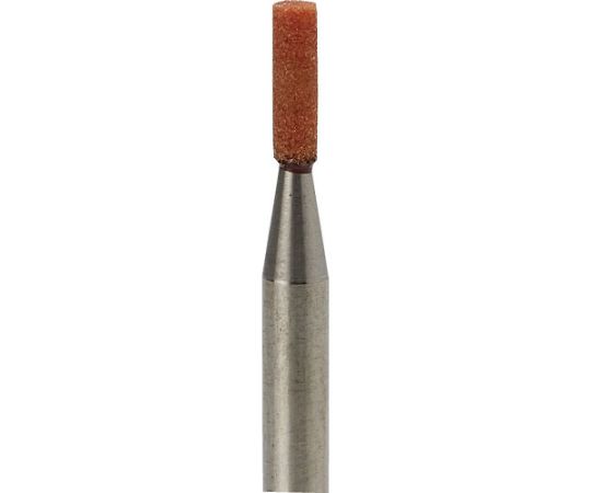 軸付砥石（1Pk（袋）=10本）粒度#100　レッド　円筒　外径2mm
