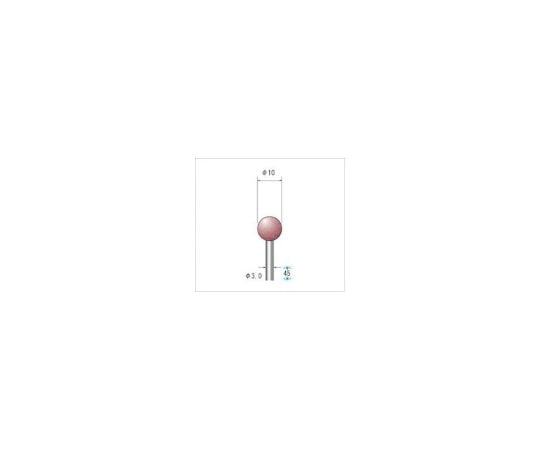 パワーポリッシャー　（1Pk（袋）=10本入）　粒度#220　グリーン　外径10mm