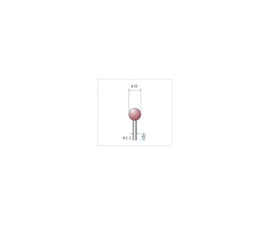 パワーポリッシャー　（1Pk（袋）=10本入）　粒度#400　ベージュ　外径10mm
