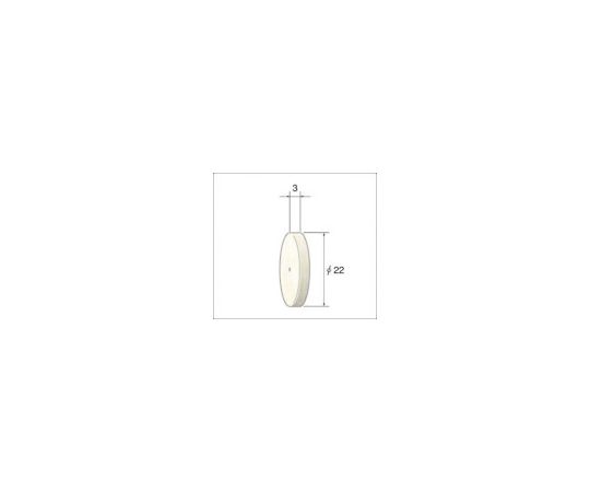 ホイール型フェルトバフ　（1Pk（袋）=10本入）