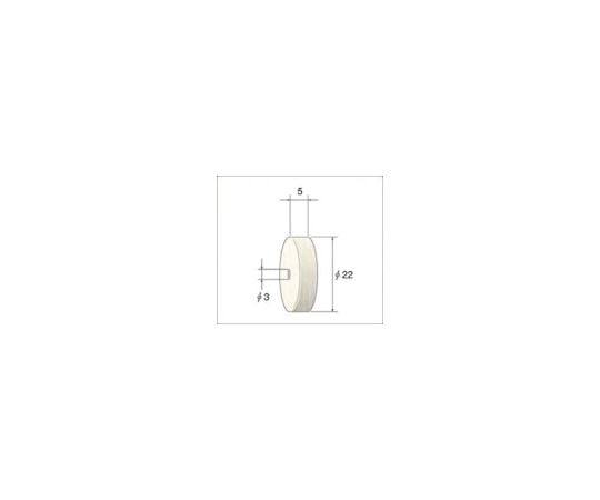 ホイール型フェルトバフ　（1Pk（袋）=10本入）