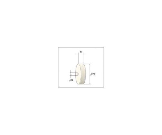 ホイール型フェルトバフ　（1Pk（袋）=10本入）