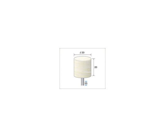 フェルトバフハードタイプ　（1Pk（袋）=10本入）　外径20mm