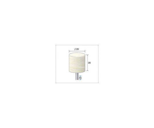 フェルトバフソフトタイプ（1Pk（袋）=10本）円筒（ソフト）外径20mm