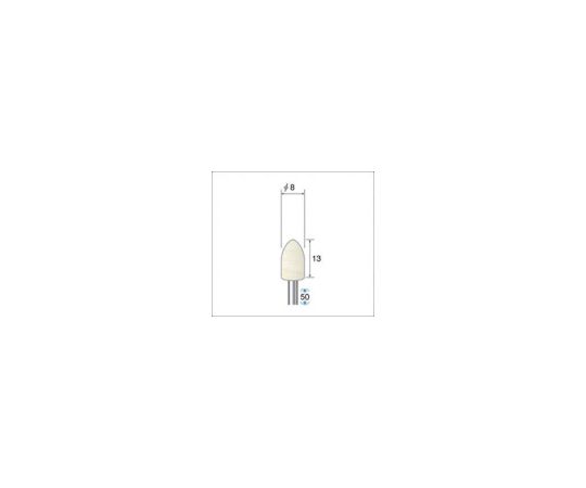 フェルトバフソフトタイプ（1Pk（袋）=10本）砲弾（ソフト）　外径8mm