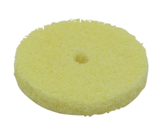 #240φ25ホイル型NSL　ラップ軸1本付　黄　1Pk（箱）=25枚入