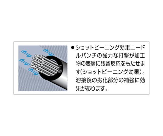 61-2546-16 ジェットタガネ用ニードル Φ2X300L 50本入り 90103 【AXEL