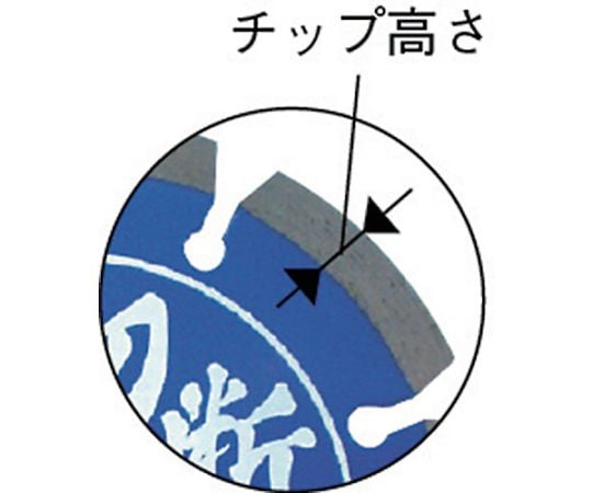 61-2569-66 ダイヤモンドカッター 切断王 （乾式） セグメントタイプ