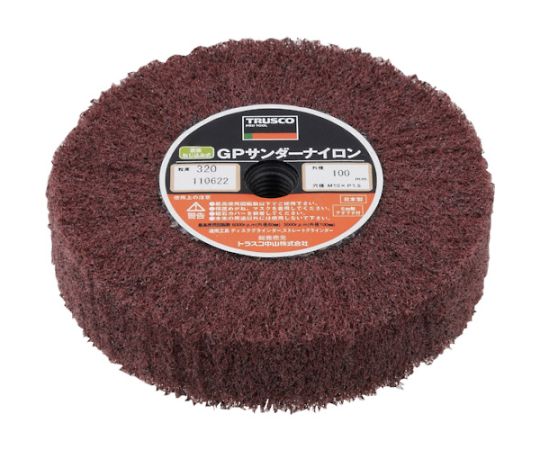 GPサンダーナイロン　ねじ込み式　Φ100　（5個入）　320#