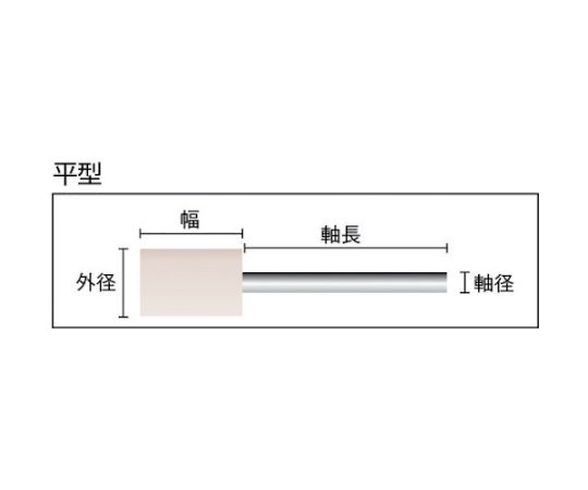 61-2590-65 フェルトミニホイール 平型 Φ15 仕上げ用 白色 （10個入