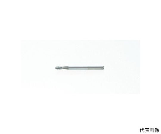 超硬バー タマゴ型 Φ6.3X刃長9.5X軸3 ダブルカット