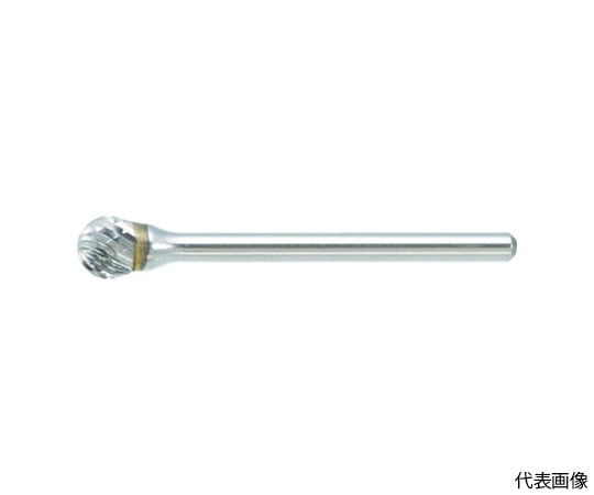 超硬バー 球型 Φ4X刃長3.4X軸3 シングルカット