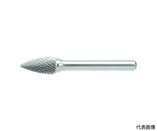 超硬バー トンガリ型 Φ16X刃長25X軸6 ダブルカット