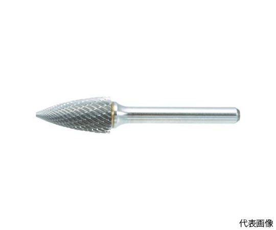 超硬バー トンガリ型 Φ19X刃長25X軸6 シングルカット