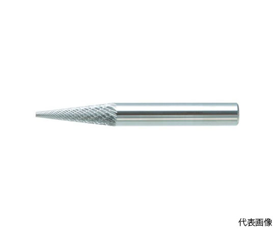超硬バー テーパー型 Φ6X刃長12.7X軸6 シングルカット