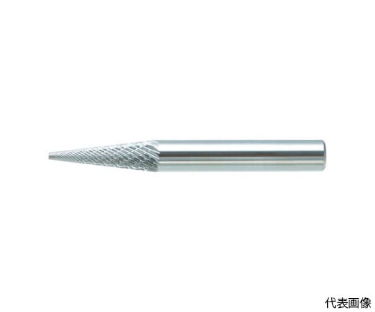 超硬バー テーパー型 Φ6X刃長25X軸6 シングルカット