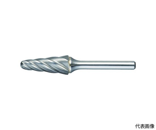 超硬バー テーパー（先丸） Φ19X刃長38X軸6 アルミカット TA7C190