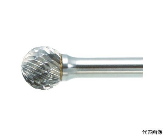 超硬バー 球型 Φ12.7X刃長11X軸6 ロング シングルカット