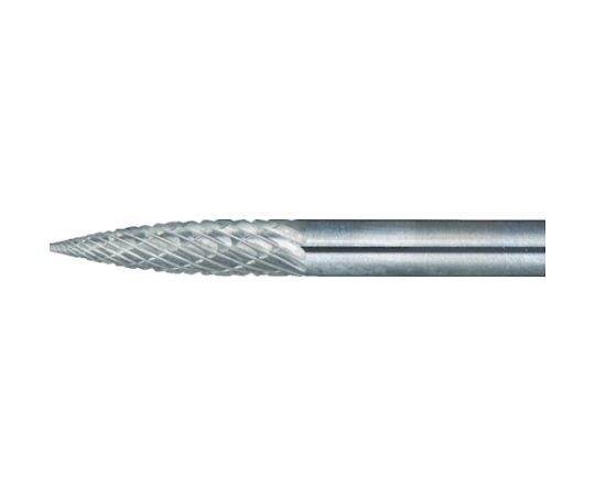 超硬バー トンガリ型 Φ3X刃長12.7X軸3 ロング ダブル