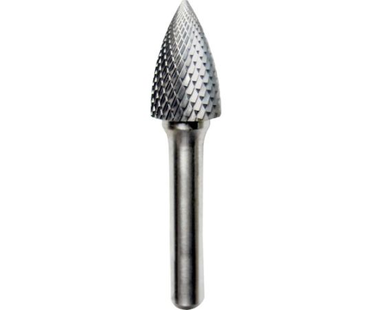 超硬バー トンガリdカット 刃径16×刃長25×軸径8×軸長45 ロー付