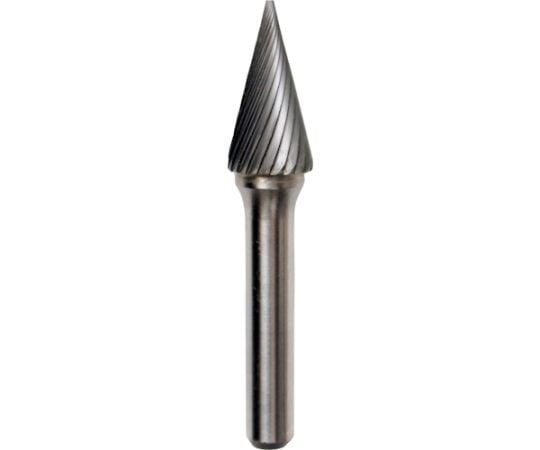 超硬バー 円錐sカット 刃径12×刃長25×軸径8×軸長45 ロー付