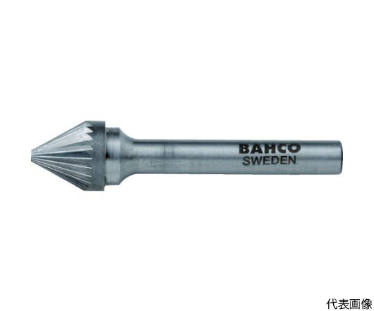 超硬バー 円錐60° シングルカット 刃径6×刃長4mm