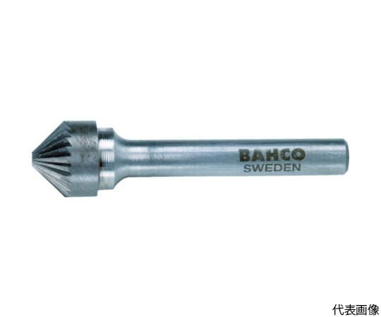 超硬バー 円錐60° シングルカット 刃径12×刃長10mm