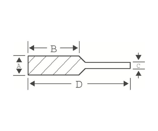 超硬バー 砲弾 シングルカット 刃径12×刃長25mm