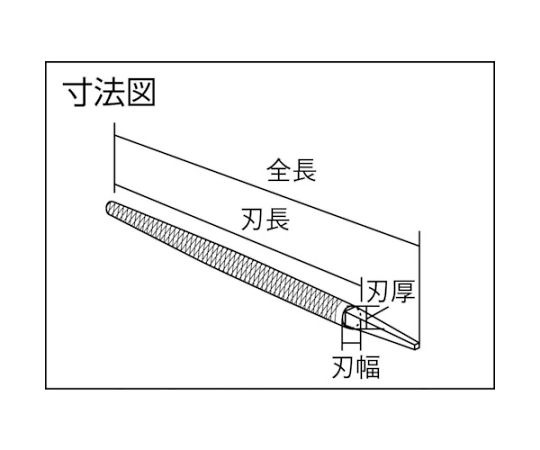 鉄工ヤスリ 200mm 丸 中目