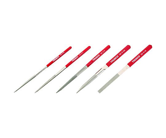 ダイヤモンドヤスリ 鉄工用#140 5本セット 全長215mm（5本組サイズ）