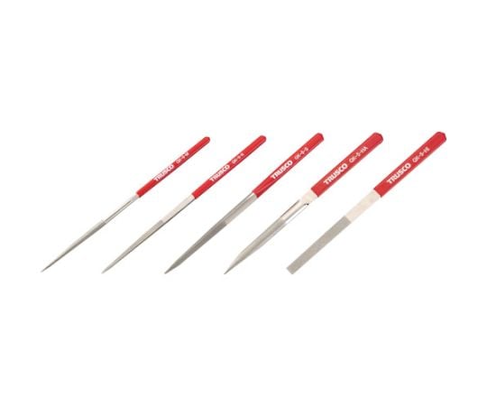ダイヤモンドヤスリ 鉄工用#140 5本セット 全長215mm（5本組サイズ）
