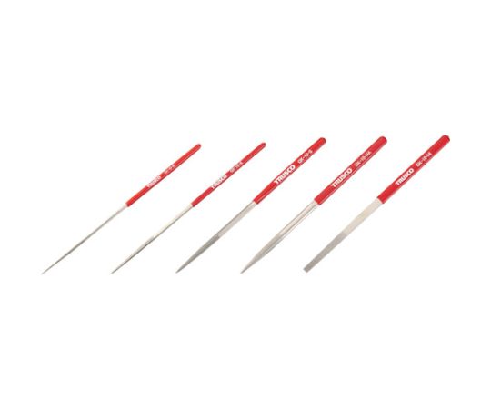ダイヤモンドヤスリ 鉄工用#140 5本セット 全長185mm（10本組サイズ）