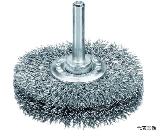 軸付ホイルブラシ　鋼線　0.2　φ50