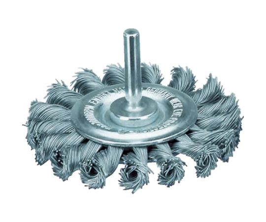 軸付ホイルブラシ　Φ75　高張度鋼線　0.5