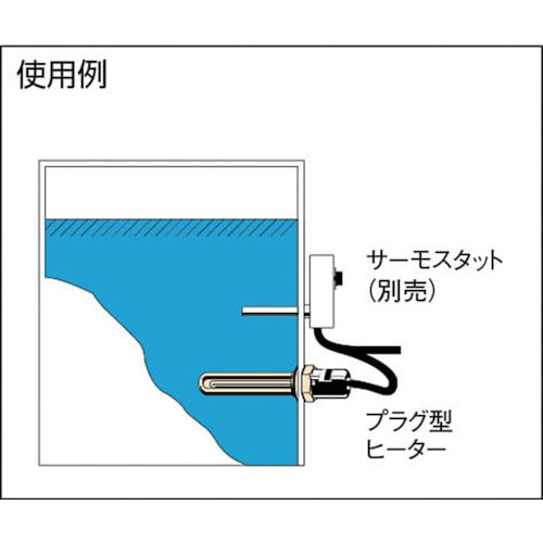 61-2644-82 プラグ型ヒーター 三相200V 発熱部寸法270mm PWA3050