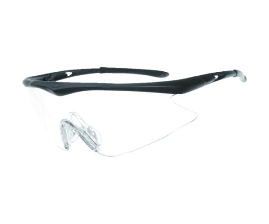 一眼型安全メガネ　フレームブラック　レンズクリア