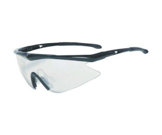 一眼型安全メガネ　フレームブラック　レンズシルバー