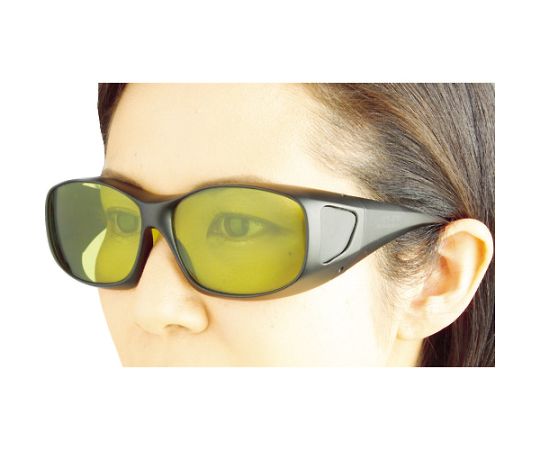 61-2647-03 レーザー用二眼型保護メガネ（YAG・ファイバー用）メガネ