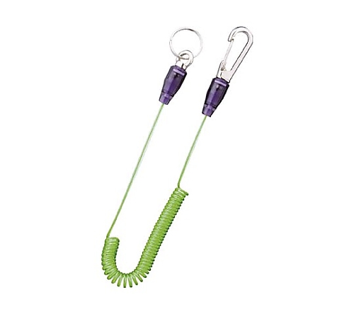 スリムセーフティコード ステンレスワイヤー イエローグリーン