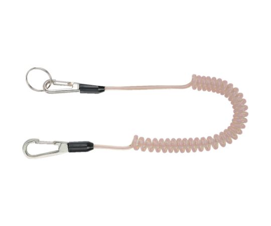 コンパクトセーフティコードHiluminous ピンク 最大長さ1300/自然長380mm