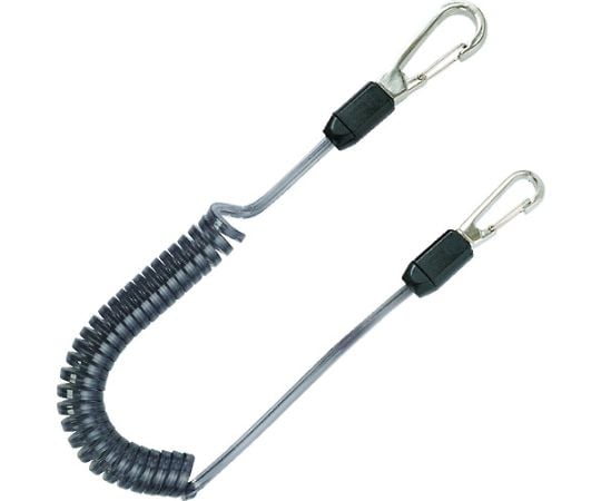 コンパクトセーフティコードHisqare ブラック 最大長さ1300/自然長380mm