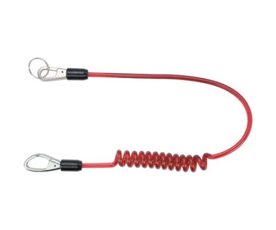 コンパクトセーフティコードHistrong レッド 最大長さ1050/自然長600mm