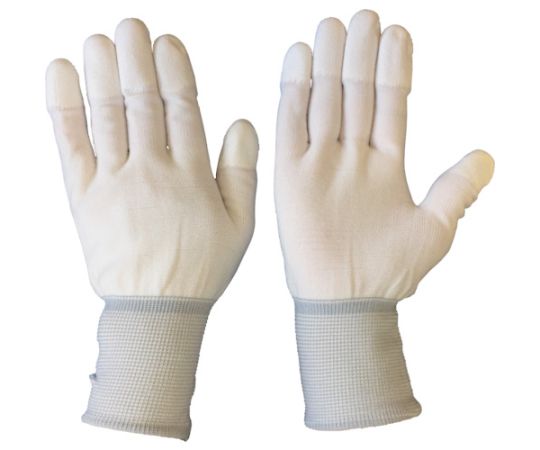 すべり止め手袋 PU指先コートポリエステルニット手袋L （10双入） BSC-SM110-L